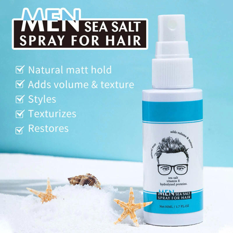 Description Picture 4 of item50ml Natural Sea Salt Hair Mist Spray For Women Men Fluffy Hair Texturizing Mist Long Lasting Styling Spray Hair Care Supplies