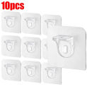 1/10Pcs Bracket Shelf Support Hooks Punch-Free Strong Load-Bearing Self Adhesive Pegs Closet Cabinet Without Trace