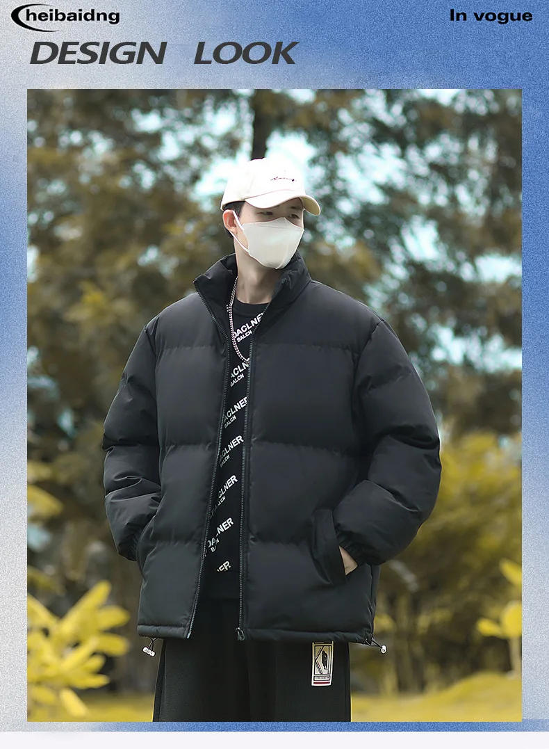 Description Picture 2 of item2024 Winter Parka Waterproof Men Coats Fashion Casual Thicken Cotton Parka Warm Jackets Hoodies Outwear Puffer Jacket