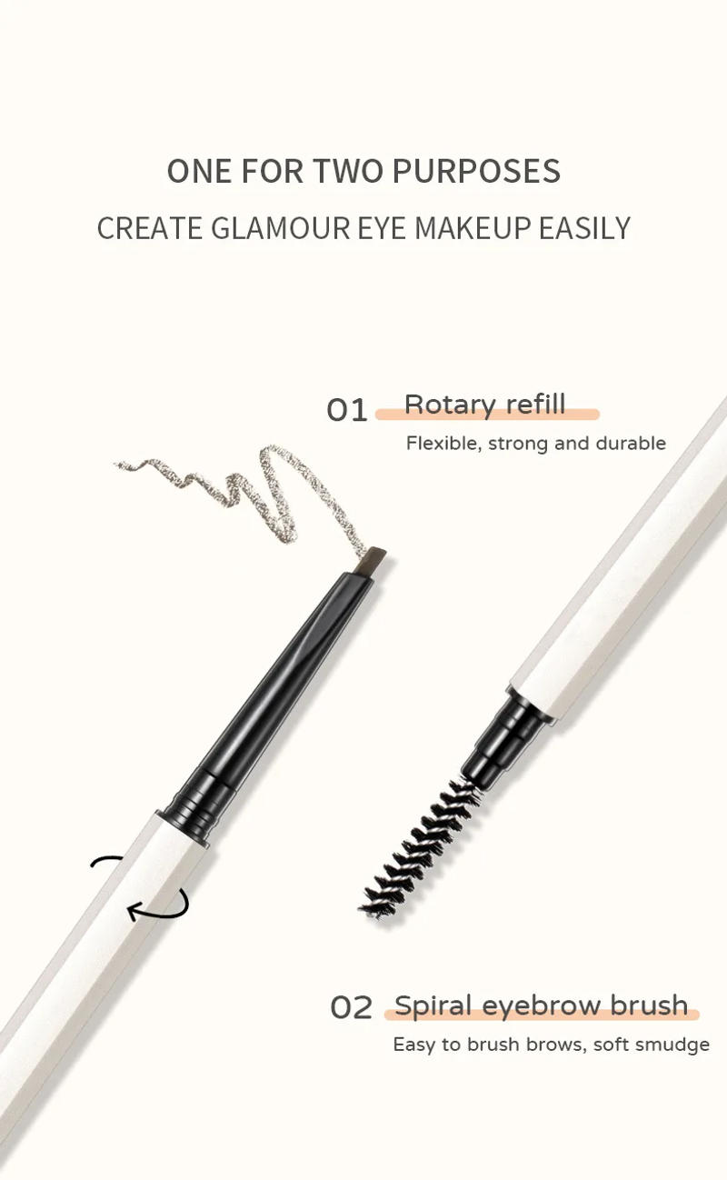 Description Picture 5 of item10pcs Eyebrow Pencil Custom Logo 3 Colors Precise Brow Eyeliner Waterproof Blonde Brown Eye Brow Makeup Cosmetics Wholesale Bulk