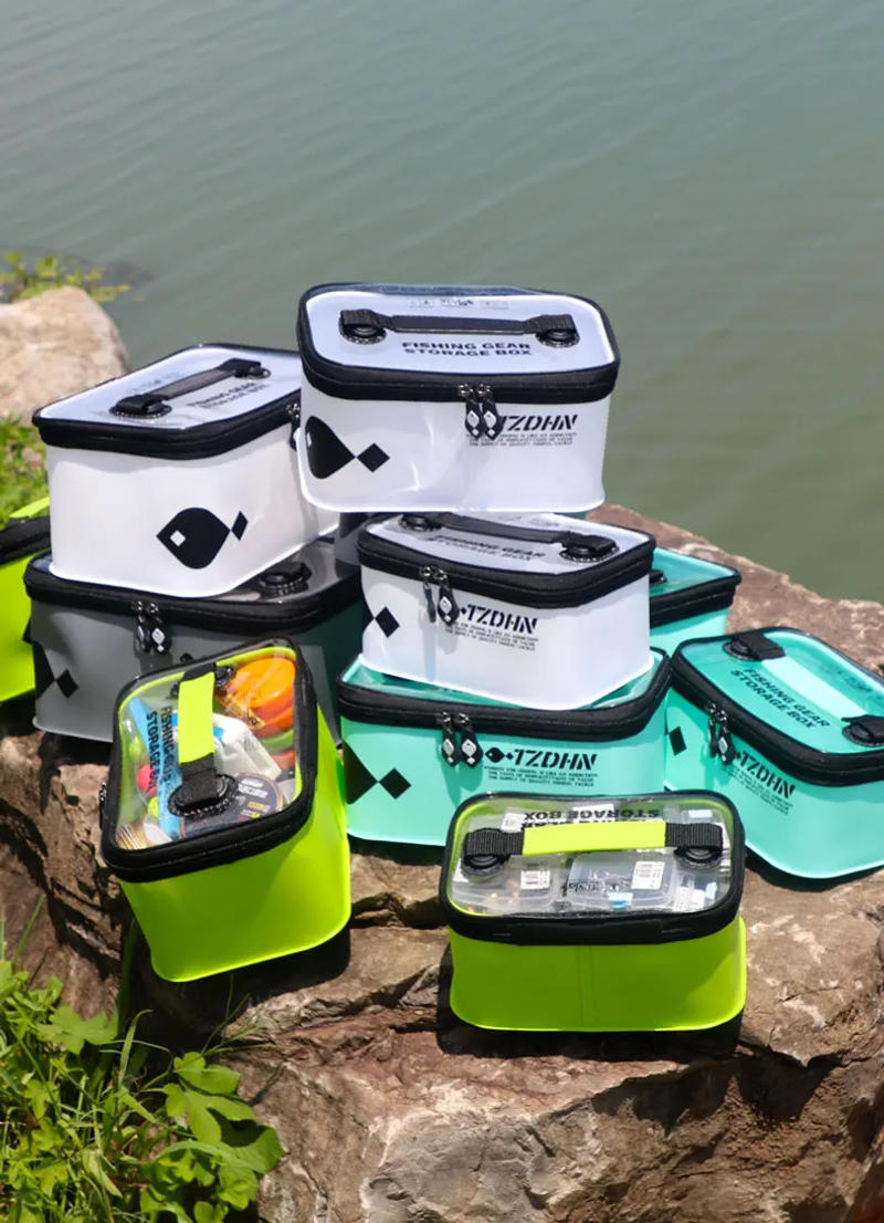 Description Picture 2 of itemEVA Fishing Bag Portable Barrel Box Collapsible Bucket for Live Fish Camping Water Container Pan Rod Bait Tackle Storage Handbag