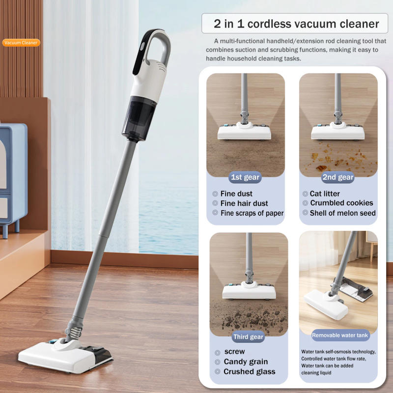 Description Picture 2 of itemWireless vacuum & mopping combo with 3 adjustable modes for deep cleaning in various scenarios, easily keeping your home clean.