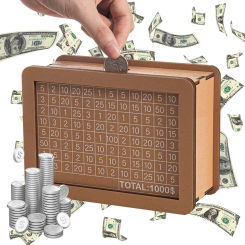 Money Box with Counter Piggy Bank To Save Goals Cash Box 1000/200/3000/5000/10000 Euro Save Money Boxes alcancia electronica