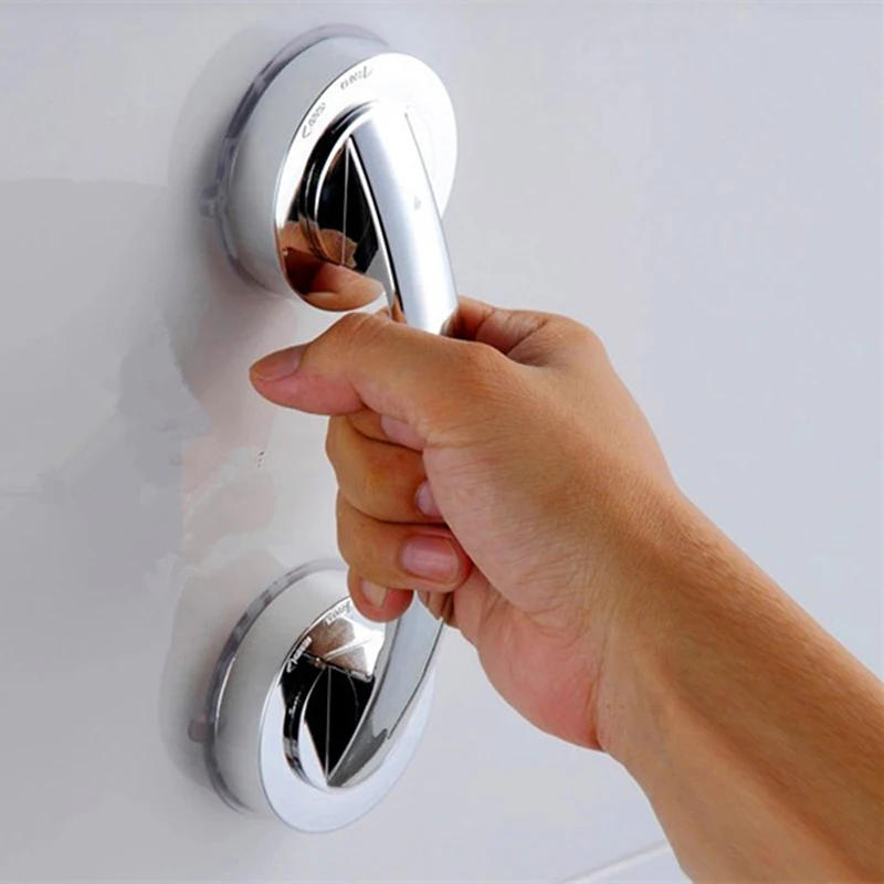 Description Picture 4 of item1-5pcs Anti-slip Handrail With Suction Cup No Drilling Toilet Bathroom Safety Grab Bar Handle For Bathtub Glass Door Bath Supply