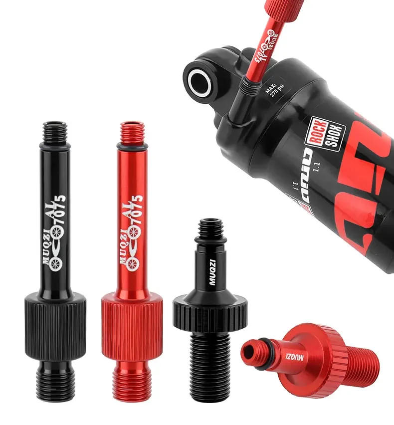 Description Picture 2 of itemMUQZI MTB Bike Rear Shock Absorber Valve Core Adapter Suspension Parts  Repair Tools Anti-Leakage Aluminum Alloy Converter