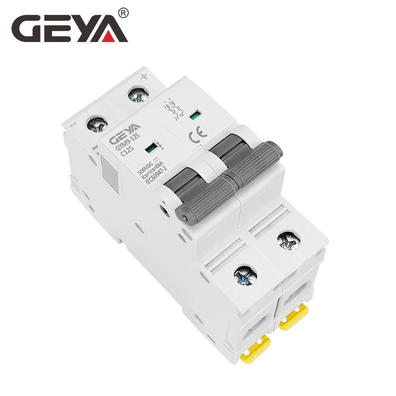 Description Picture 5 of itemGEYA GYM9-125 DC MCB 1P 2P 3P 4P 250V 500V 750V1000VDC Mini Circuit Breaker 80A 100A 125A 6KA DC MCB