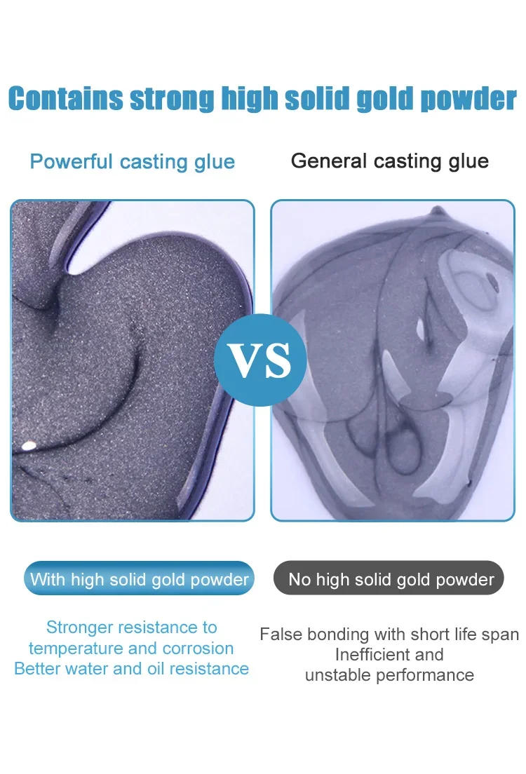 Description Picture 3 of itemAB Type Casting Repair Glue High Temperature Resistant Liquid Metal Welding Filler Metal Repair Glue Super Strong Sticks Sealers