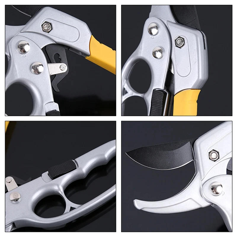 Description Picture 3 of itemHeavy Duty Pruners Scissors Ratchet Hand Pruner with Ratcheting Garden Hand Tool Clippers Gardening Pruners Tools