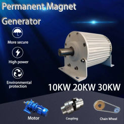 Electric Generator 20KW Low Speeds 220V 240V 3 Phase Gearless Permanent Magnet AC Alternators For Wind Water Turbine Home Use