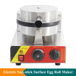 Thickened Stainless Steel New Product Egg Roll Machine Easy To Clean Non-Stick Coating Pancake Maker Egg WAffle Machine