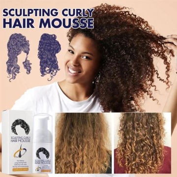 Curl Boost Cream Sculpting Curly Hair Mousse Curl Cream for Curls Bounce and Curl Care Curly Styling Products Mousse Coiffante