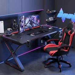Aoliviya Official Carbon Fiber Computer Desk Desk Table Home Bedroom Student Writing Desk Subnet Red Desk Gaming Electronic Spor
