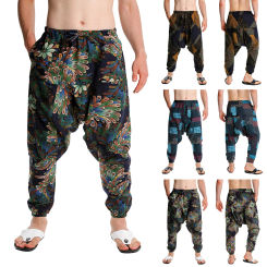 Plus Size Flying Squirrel Men Casual Pants Fashion Harem Hip Baggy Loose Man Trousers Y2k Clothes Pantalones Gym Work Sweatpants