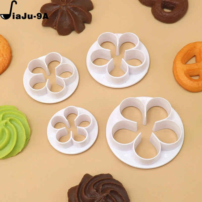 Description Picture 5 of item4Pcs Rose Flower Fondant Cake Decorating Mould Plum Blossom Dessert Cookies Cutter Mold Gum Paste Pastry Tools Baking Supplies