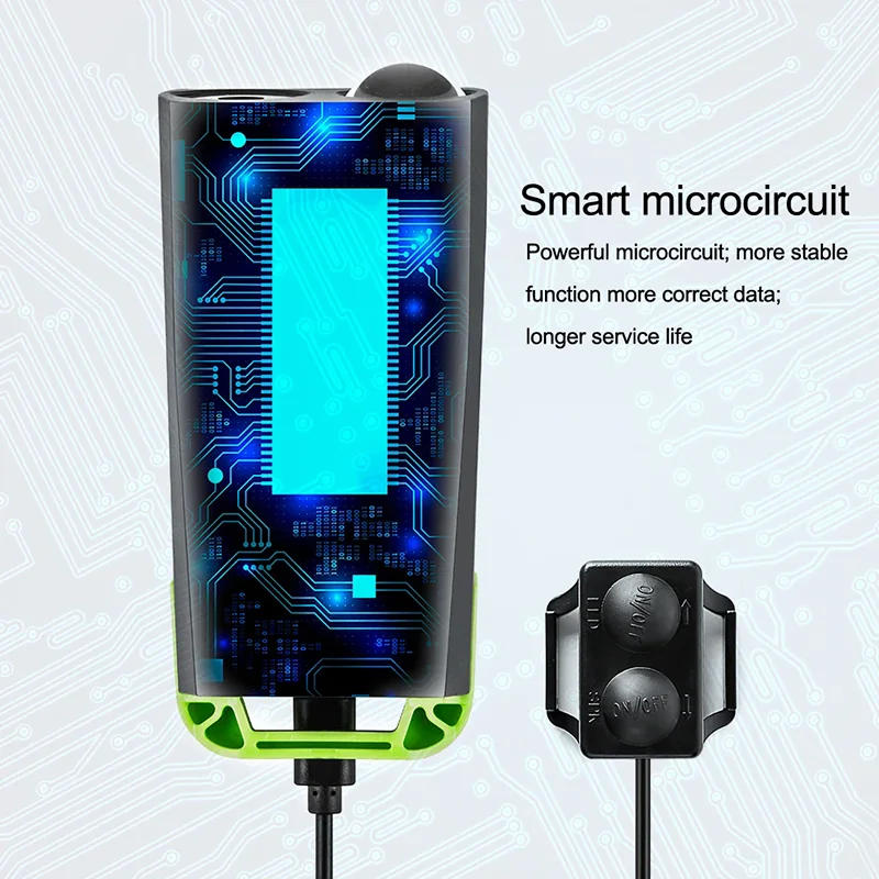 Description Picture 5 of item3 in 1 Bike Light Lamp Cycling Bicycle Computer 120DB Bike Horn Bells Multifunctional Front Flashlight MTB Road Bike Speedometer