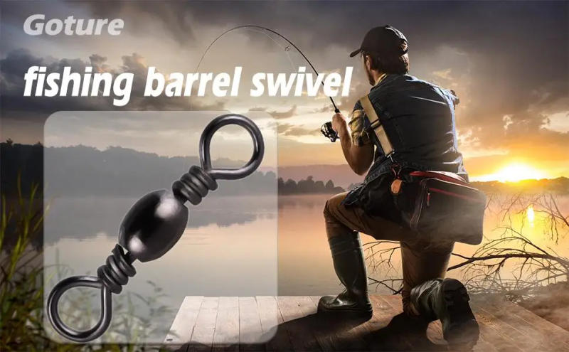 Description Picture 2 of itemGoture 200pcs Fishing Rolling Swivel Snap Drag 16kg-70kg Stainless Steel Fishhooks Barrel Swivel Fishing Tackeles Line Connector