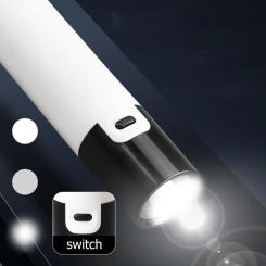 Handheld Flash Light Detachable Lithium Battery Phone Charging Flashlight IP65 Waterproof for Outdoor Hiking Fishing