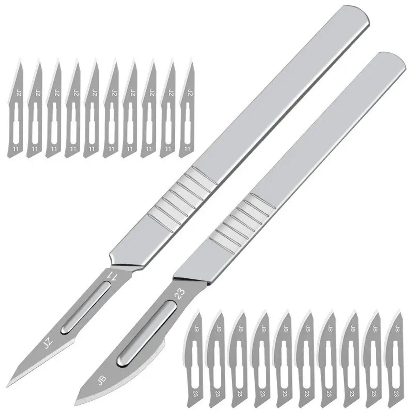 Description Picture 2 of item10pcs 11# 23# Carbon Steel Surgical Scalpel Blades with Handle Engraving Craft Knives Cutter Graver Screen Film DIY Cutting Tool
