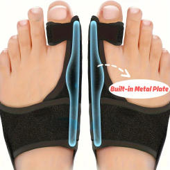 1 pcs toe separators, built-in metal plate, solid and straight, mercerized cotton, breathable and not stuffy