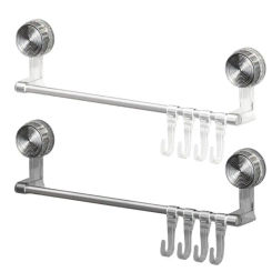 Bath Towel Bar Space-Saving Towel Hanger Towel Rack For Bathroom Hand Towel Holder Shower Towel Rack Hand Towel Holder Bathroom