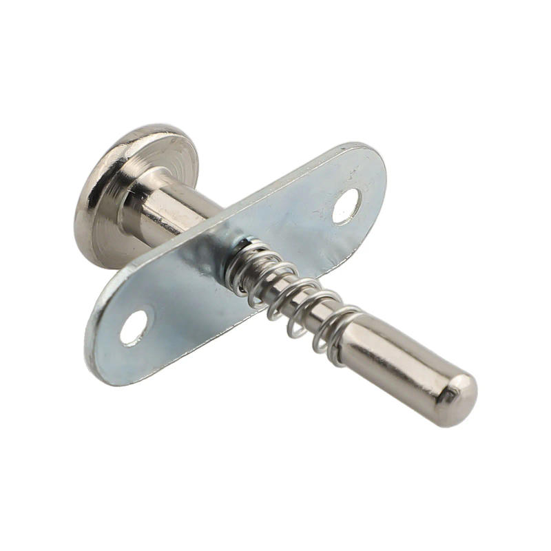 Description Picture 6 of itemPlunger Latches 6.5x45mm/0.26x1.77inch Steel Spring-Loaded Bolt Plunger Spring Latch Cabinet Hinges Hardware Accessories