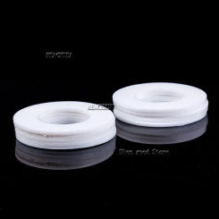 DN32 39x30x2mm Fit 1-1/4" BSP Thread PTFE Food Grade Flat Washer Gaskets Spacer Insulation Sealing Ring Strip