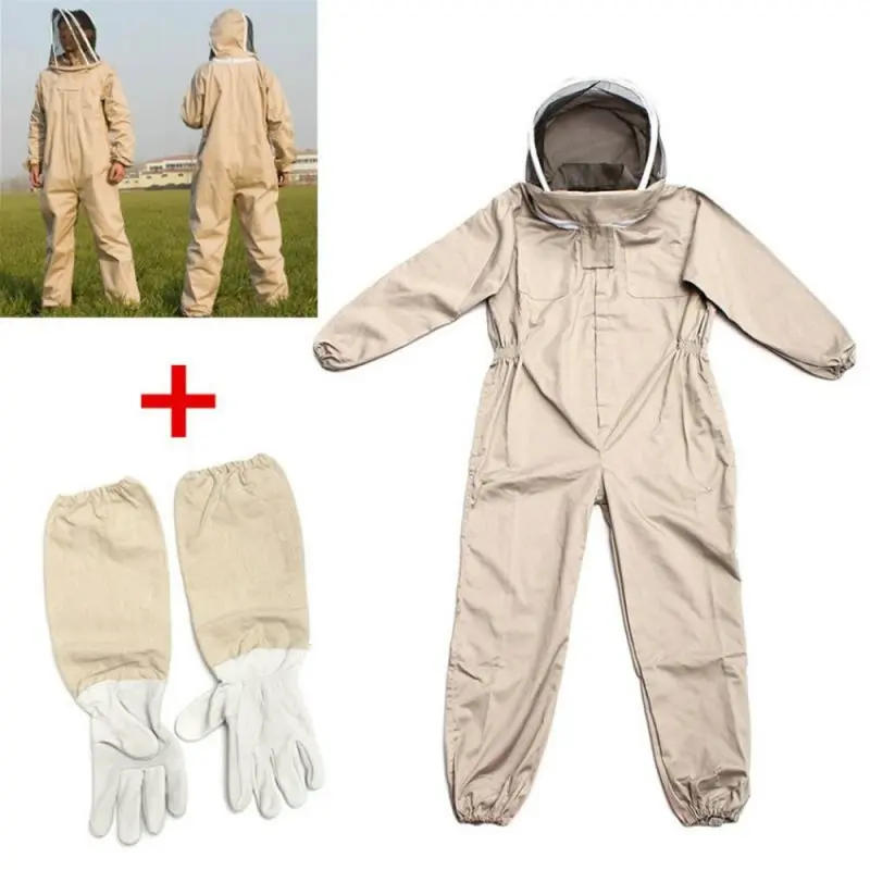 Description Picture 2 of item1Set Professional Ventilated Full Body Beekeeping Bee Keeping Suit With Gloves