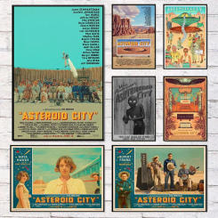 Classic Wes Anderson Film Series Asteroid City Movie Poster Canvas Painting Wall Pictures Bedroom Home Theater Decor Gift
