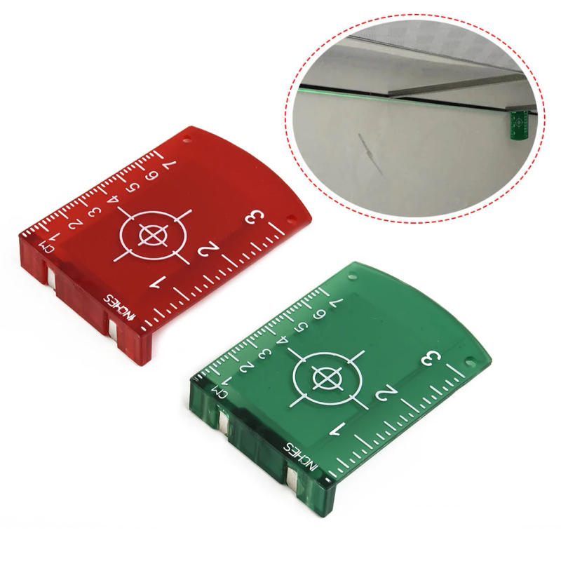 Description Picture 2 of itemAnalysis Instruments Laser Measuring Tools Target Card Plastic Lase Plate Alignment For Green Red Lase Level With Magnetic Base