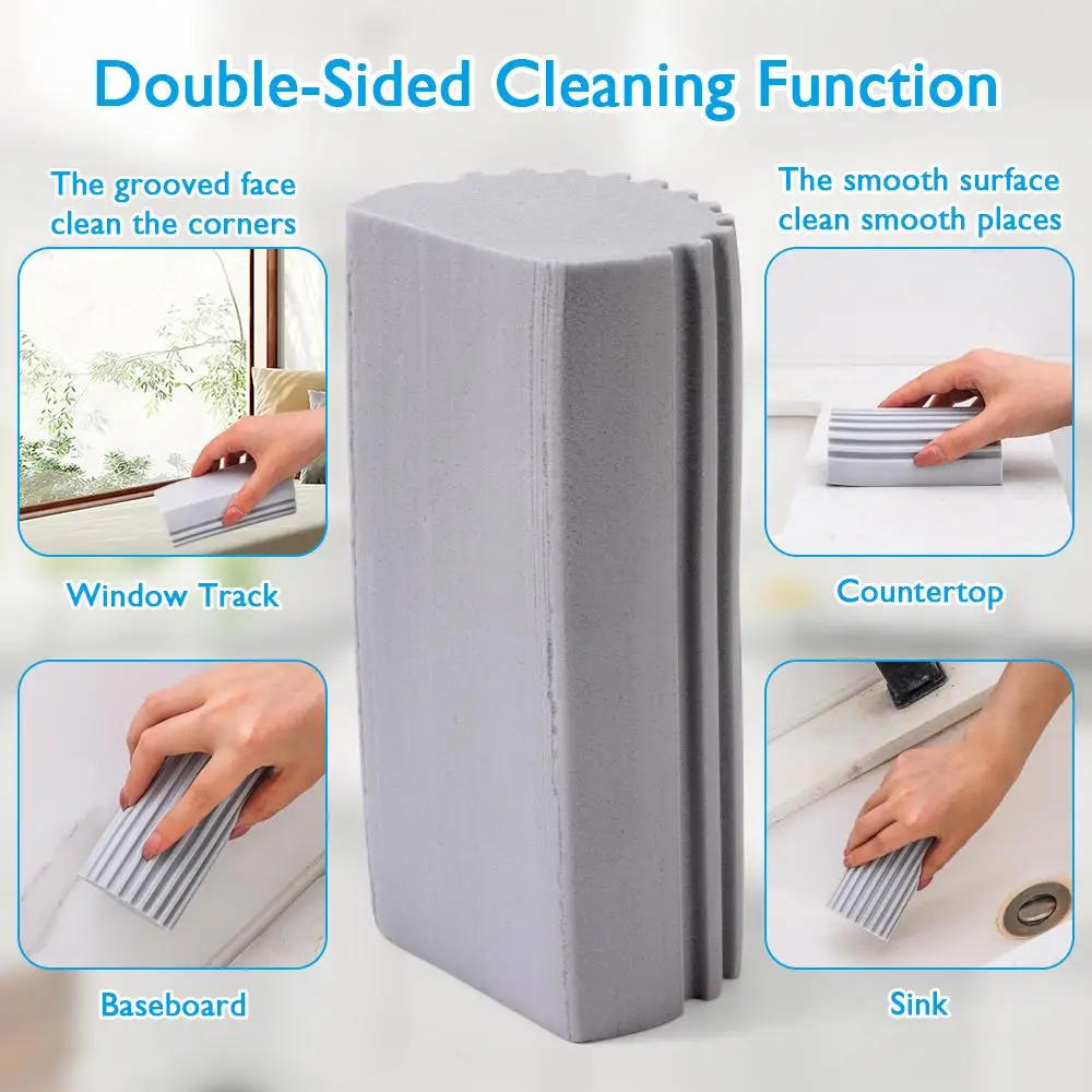Description Picture 6 of item3pcs Duster for Cleaning Blinds Glass Magical Dust Cleaning Sponges Household Sponge Cleaning Brush Damp Clean Duster Sponge