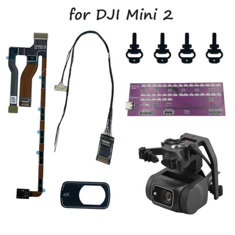 Description Picture 4 of itemOriginal for DJI MINI 2 Gimbal Camera 3 in 1 Flexible Flat Cable/PTZ Cable/Test Tool/Empty Gimbal/Rubber/Lens Glass/Cap Cover
