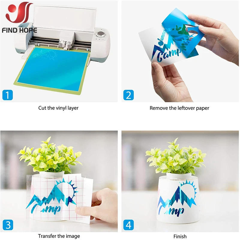 Description Picture 3 of item1pc 30*25cm/100cm Chrome Gold Adhesive Permanent Vinyl Decal Craft Sticker Car/Wall/Window Lettering Film Decor for cut Cemao