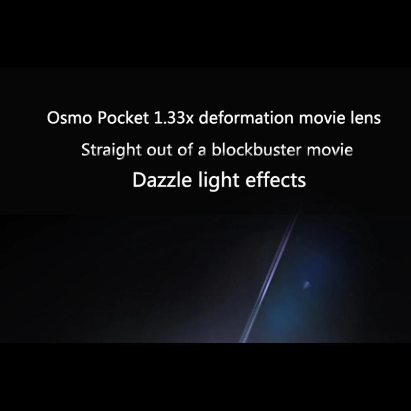 Description Picture 3 of item1.33x Video Camera Anamorphic Light Lens Magnetic Wide-Angle Lens Pro for DJI Osmo Pocket Cinema Vlog Handheld Gimbal Telephoto