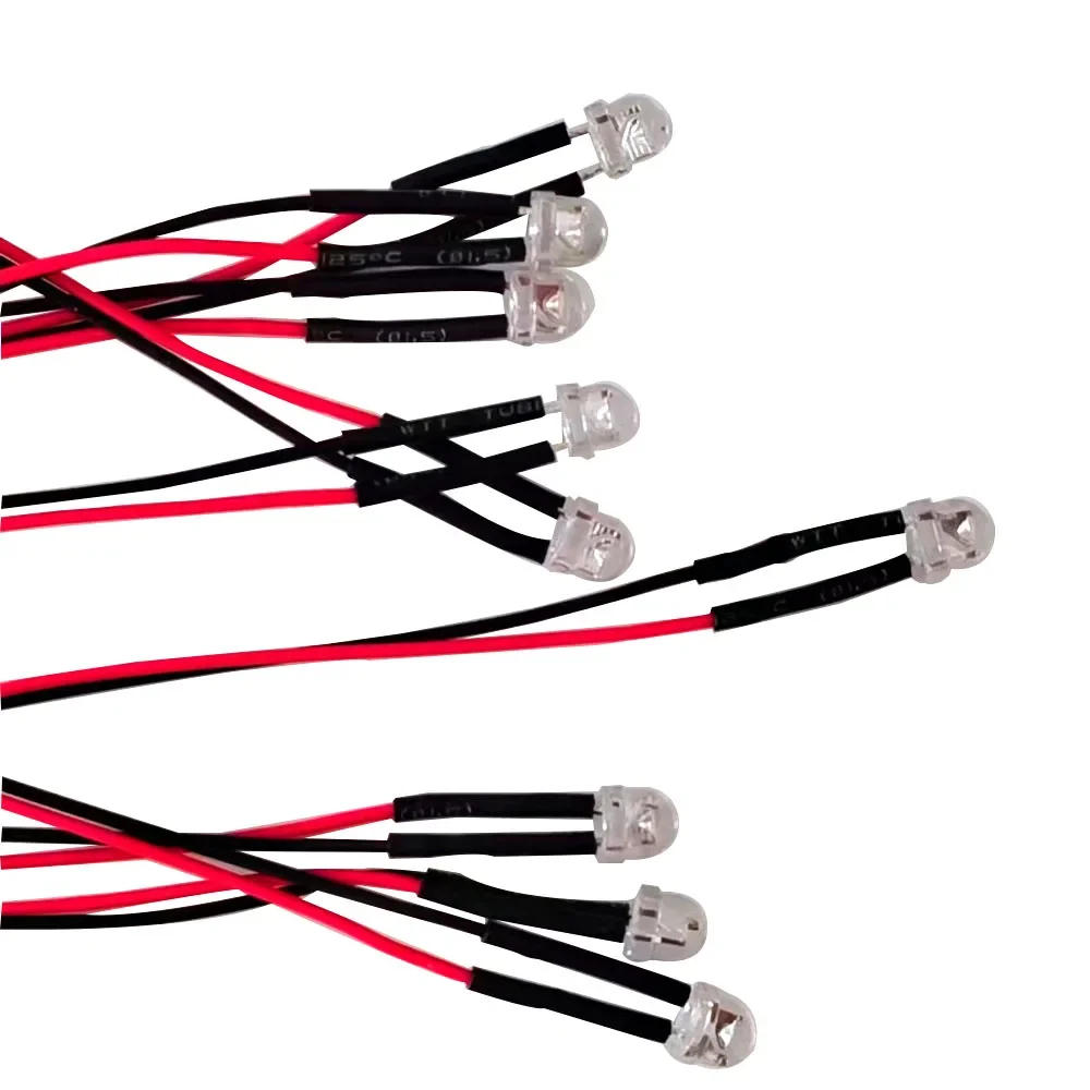 Description Picture 3 of item30pcs/lot white 5MMF5 Straw Hat LED Chandelier Crystal Lamp Beads Big Core Chip 6-7LM Light emitting diodes leds DIY lights Pre-