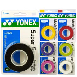 YONEX 3 Grips/Pack Cloth AC102 AC102EX 102C Hand Glue Tennis Badminton Racket Professional Anti-slip Rackets Padel Sticky Grip