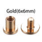gold 6x6mm