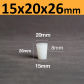 15x20x26mm