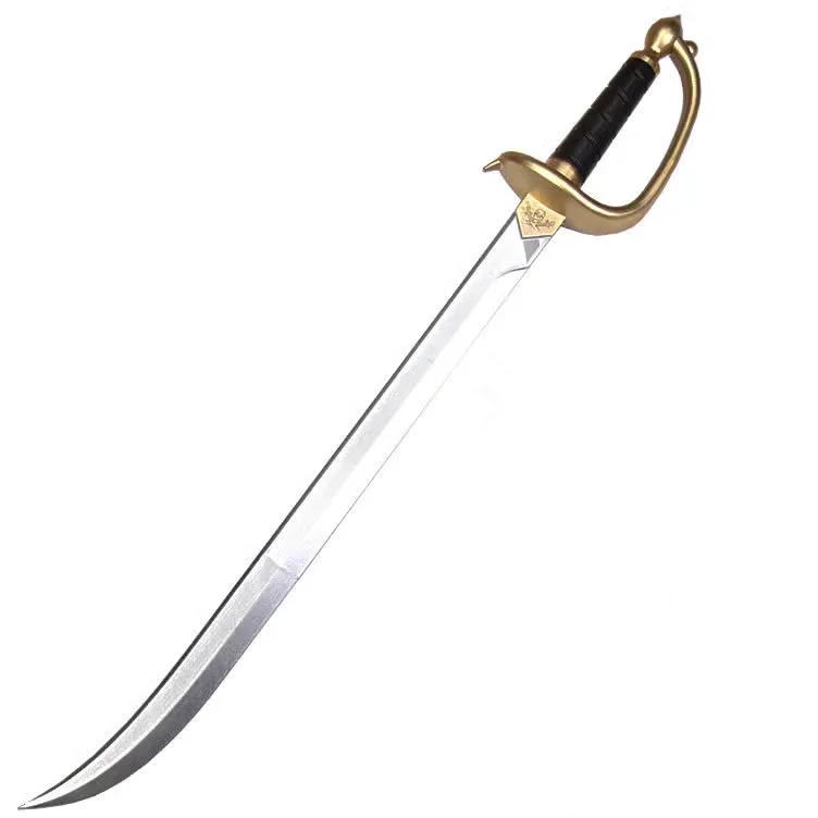 Description Picture 2 of item1:1 Cosplay Thunder Knife Pirate Captain Sword Sacrifice Knife Sword Prop Role Cos Pirate Ghost Knife PU Weapon Model Toy 76cm