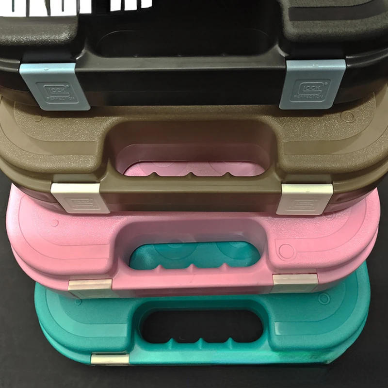 Description Picture 3 of itemTactical ABS Glock Gun Safety Carrying Box Kublai Pistol Suitcase Gun Accessories Safety Storage Case Hard Case for Hunting Tool