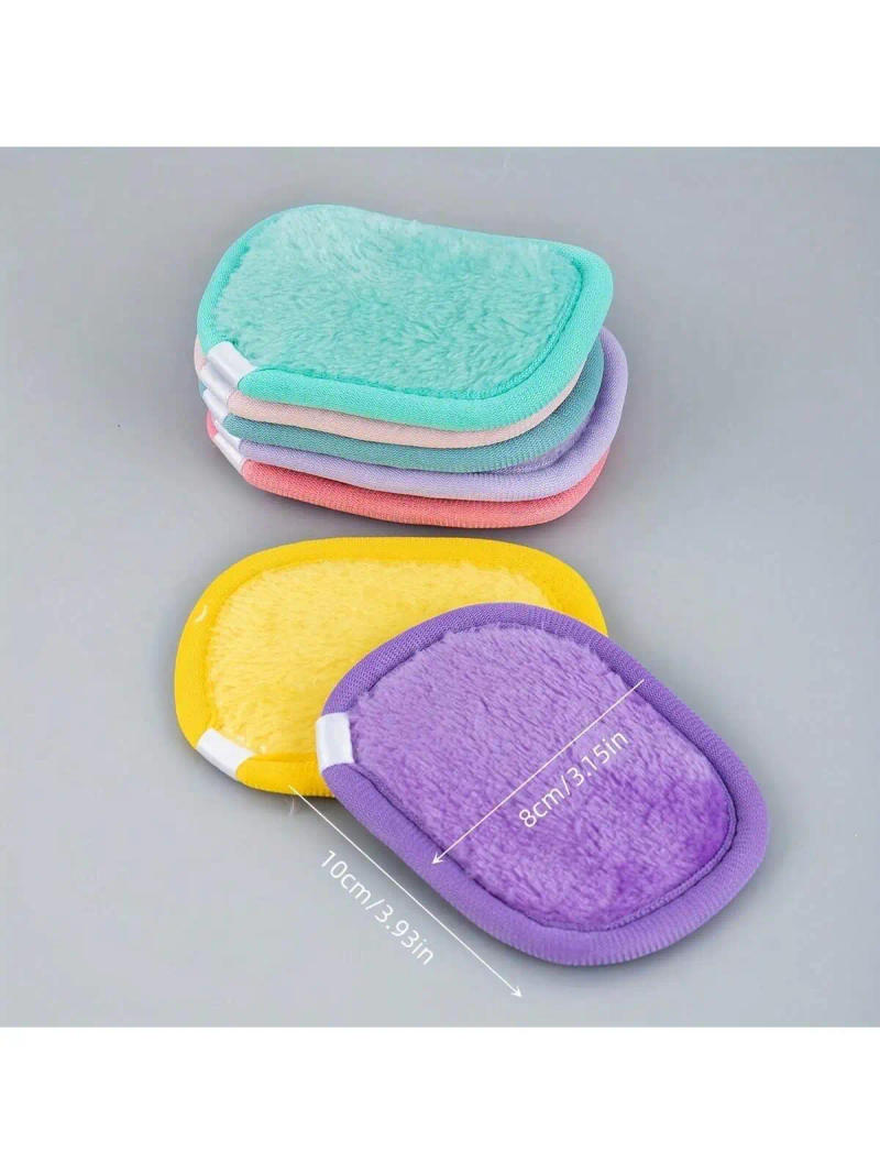 Description Picture 5 of item5 pcs Makeup remover facial cleansing tools Reusable Makeup Remover Pads Microfiber Facial Cleansing Cloths For Face, Eye, Lip