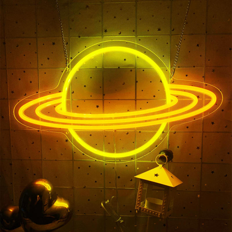 Description Picture 3 of itemStar Planet Neon sign, LED neon light for bedroom decoration, birthday party, children's gifts, create a mysterious atmosphere