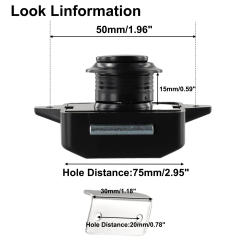 Home Renovation Button Catch Lock Black Durable High Quality Hot New Zinc Alloy 15mm-18mm New Type With Handle Button Type Ship