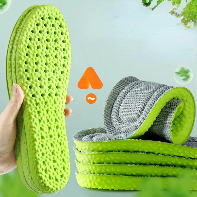 Description Picture 3 of itemSoft Massage Insoles Women Men Breathable Arch Support Shoe Sole Pads Unisex Deodorant Memory Sponge Sports Feet Care Inserts