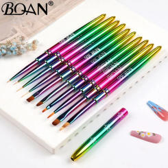 BQAN 10 Style Star Gradient Nail Art Brush Diamond Gradient Nail Brush Line Painting Brushes Nails Crystal Acrylic Liner Drawing