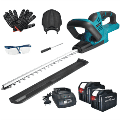 PATUOPRO 21V Brushless Electric Hedge Trimmer Rechargeable Cordless Garden Landscaping Pruner Power Tools Fit Makita 18V Battery