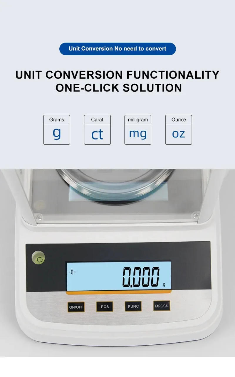 Description Picture 6 of item0.001g 500g Analytical Lab Balance Digital Scale Precision Weighing Scales Multi-Functional for Laboratories Research