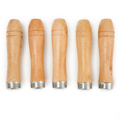 Wooden For File Handle Replacement Metal Sleeve 5 Pack Wide Range of Applications Suitable for 6 8 inch For Files