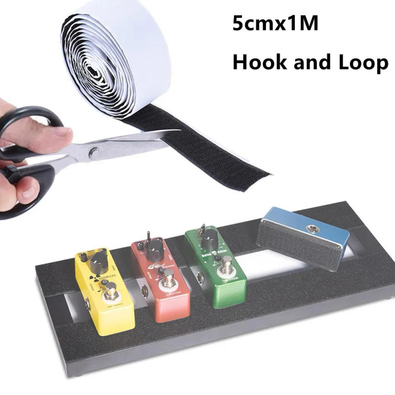 Description Picture 2 of item2pcs Guitar Effects Pedal Board Mounting Tape Hook And Loop Pedalboard 5cmx1M Strong Adhesive Electric Guitar Accessories