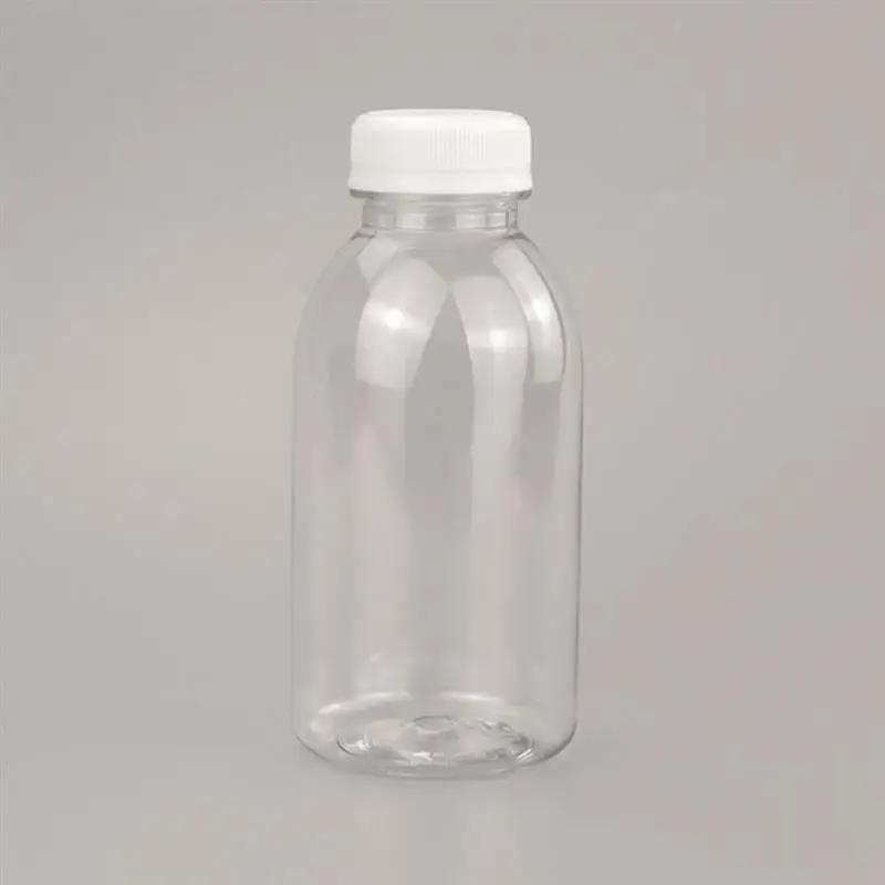 Description Picture 4 of item12Pcs 200ml Plastic Juice Bottle Beverage Bottle Fruit Tea Bottles Juice Packaging Bottle Beverage Pet Food Grade With Cover