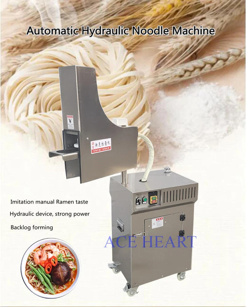 Description Picture 3 of itemHydraulic Noodle Press Stainless Steel Commercial Electric Noodle Maker Pasta Extruder Machine